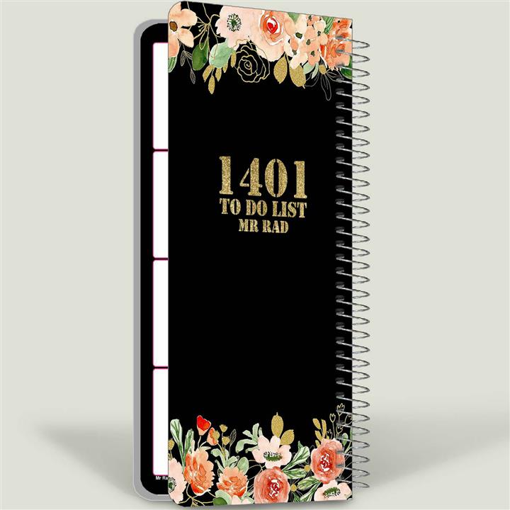 دفترچه یادداشت مستر راد مدل to do list طرح آفتاب کد Flower 1629